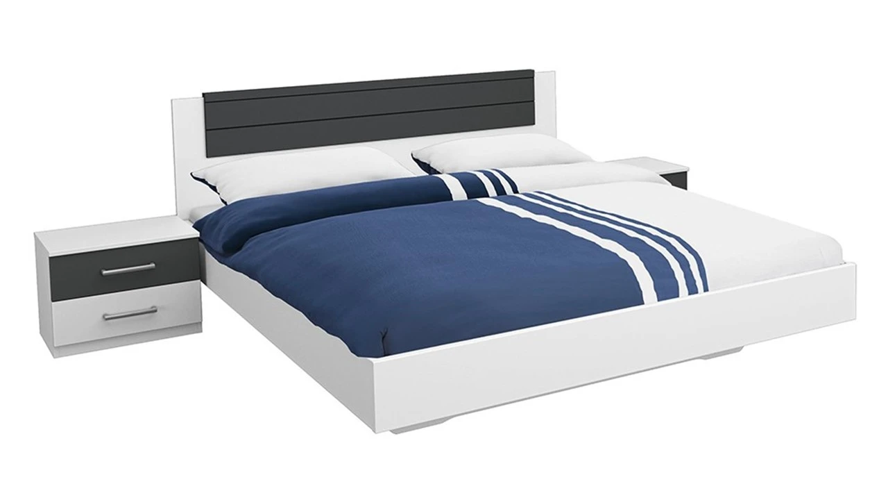 Bed Burgos Met Nachtkasten 1 Bed Burgos Met Nachtkasten