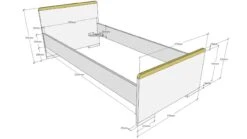 Bed Londen -Slaap Comfort Verkoop Bed Londen antraciet 2