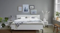 Slaap Comfort Verkoop -Slaap Comfort Verkoop Bed Ragnar met hoofbord hout wit 1