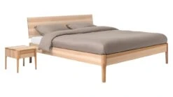Karlsson Bed Sky Met Hoofdbord En Poten Hout -Slaap Comfort Verkoop Bed Sky beuken met hoofdbord hout en poot hout beuken 2