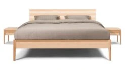 Karlsson Bed Sky Met Hoofdbord En Poten Hout -Slaap Comfort Verkoop Bed Sky beuken met hoofdbord hout en poot hout beuken 3