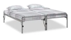Bed Met Onderschuifbed Doppia -Slaap Comfort Verkoop Bed onderschuifBed Doppia zilver 5