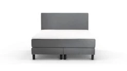 Box Ambra Vlak Met Gestoffeerd Matras -Slaap Comfort Verkoop Box Ambra vlak met gestoffeerd matras lichtgrijs 4