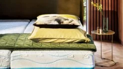 Boxspring Elite Cocoon Vlak Met Slow Motion 2 Matras 12 Boxspring Elite Cocoon Vlak Met Slow Motion 2 Matras -Slaap Comfort Verkoop Boxspring Elite Cocoon vlak met Slow Motion 2 matras olijf 3