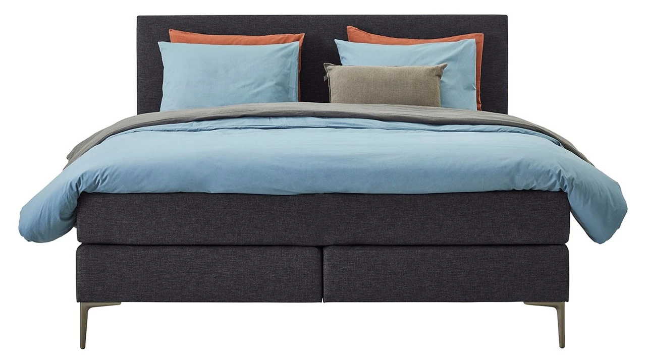 Boxspring Emerald Vlak Met Gestoffeerd Matras 6 Boxspring Emerald Vlak Met Gestoffeerd Matras - Afbeelding 6