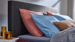 Boxspring Emerald Vlak Met Gestoffeerd Matras 11 Boxspring Emerald Vlak Met Gestoffeerd Matras -Slaap Comfort Verkoop Boxspring Emerald vlak met gestoffeerd matras anthracite