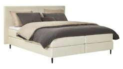 Boxspring Opal Vlak Met Gestoffeerd Matras -Slaap Comfort Verkoop Boxspring Opal vlak met gestoffeerd matras ecru 4