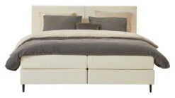 Boxspring Opal Vlak Met Gestoffeerd Matras -Slaap Comfort Verkoop Boxspring Opal vlak met gestoffeerd matras ecru 5
