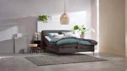 Boxspring Quartz Vlak Met Gestoffeerd Matras -Slaap Comfort Verkoop Boxspring Quartz vlak met gestoffeerd matras rpes 92 2