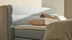 Karlsson Boxspring Solid Lina Vlak Met Gestoffeerd Matras -Slaap Comfort Verkoop Boxspring Solid Lina vlak met gestoffeerd matras light grey 2