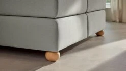 Karlsson Boxspring Solid Lina Vlak Met Gestoffeerd Matras -Slaap Comfort Verkoop Boxspring Solid Lina vlak met gestoffeerd matras light grey 3