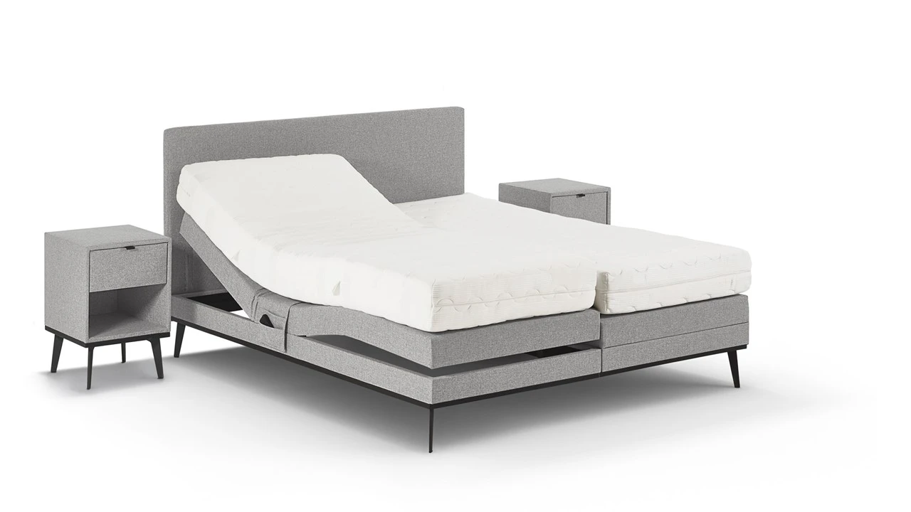 Boxspring Viggo Verstelbaar Met Silver Pocket Deluxe Foam Matras 5 Boxspring Viggo Verstelbaar Met Silver Pocket Deluxe Foam Matras - Afbeelding 5