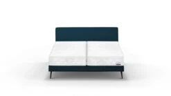 Boxspring Viggo Vlak Met Silver Pocket Deluxe Foam Matras -Slaap Comfort Verkoop Boxspring Viggo vlak met Silver Pocket Deluxe Foam matras oakland blauw 5