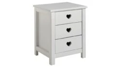 Hemelbed Amori Met Nachtkast -Slaap Comfort Verkoop Complete kinderkamer Amori met 3 deurs kast