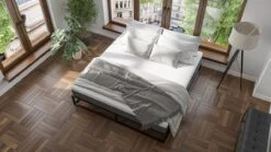 Emma Metal Bed Met Emma O2 Medium Matras -Slaap Comfort Verkoop Emma Metal bed met Emma O2 medium matras zwart 3