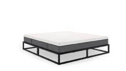 Emma Metal Bed Met Emma O2 Medium Matras -Slaap Comfort Verkoop Emma Metal bed met Emma O2 medium matras zwart 4