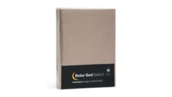 Hoeslaken Beter Bed Select Biologisch Perkal Matras -Slaap Comfort Verkoop Hoeslaken Biologisch perkal matras taupe 4