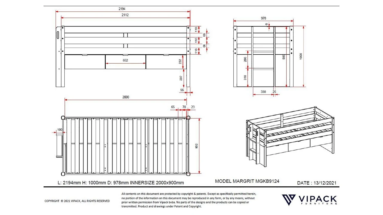 Kajuitbed Margrit 91 4 Kajuitbed Margrit 91 - Afbeelding 4