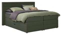 Opbergboxspring Pearl Vlak Met Gestoffeerd Matras -Slaap Comfort Verkoop Opbergboxspring Pearl vlak met gestoffeerd matras hunter 5