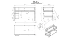 Stapelbed Pino Laag -Slaap Comfort Verkoop Stapelbed Pino grijs 5